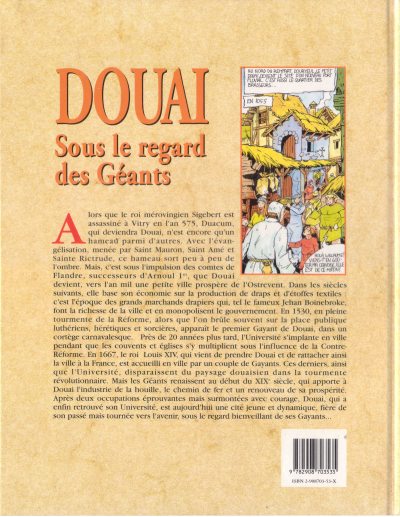 Verso de l'album Histoires des Villes Tome 19 Douai - Sous le regard des Géants