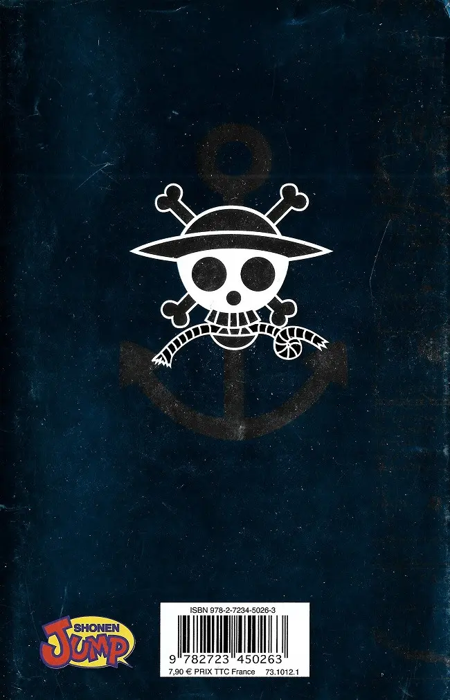 Verso de l'album One Piece Blue - Grand Data File