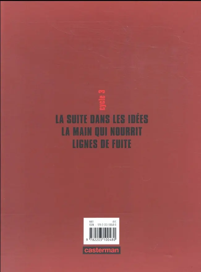 Verso de l'album Le Tueur Cycle 3