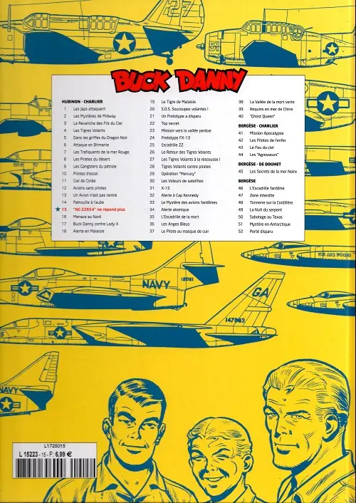 Verso de l'album Buck Danny Tome 15 NC-22654 ne répond plus