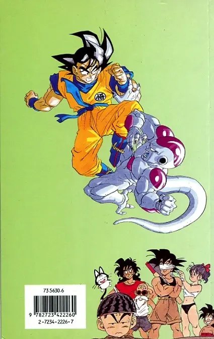 Verso de l'album Dragon Ball (sens français) Tome 27 Le super Saïyen