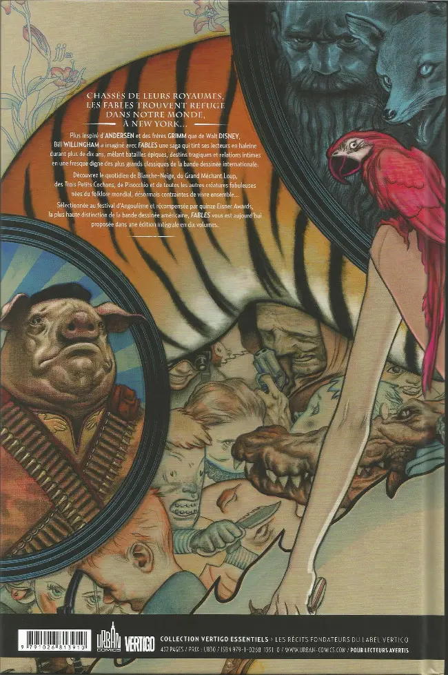 Verso de l'album Fables Volume 1