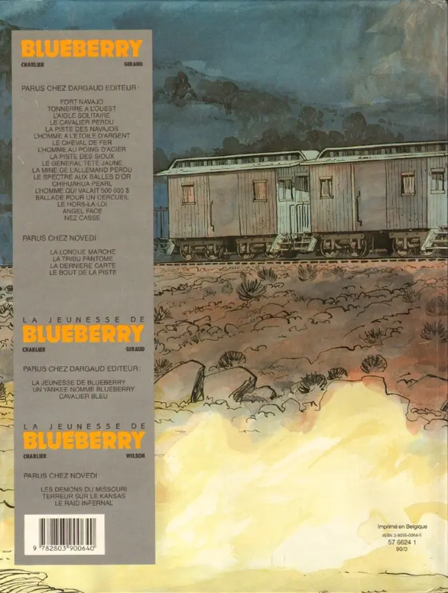 Verso de l'album La Jeunesse de Blueberry Tome 6 Le raid infernal