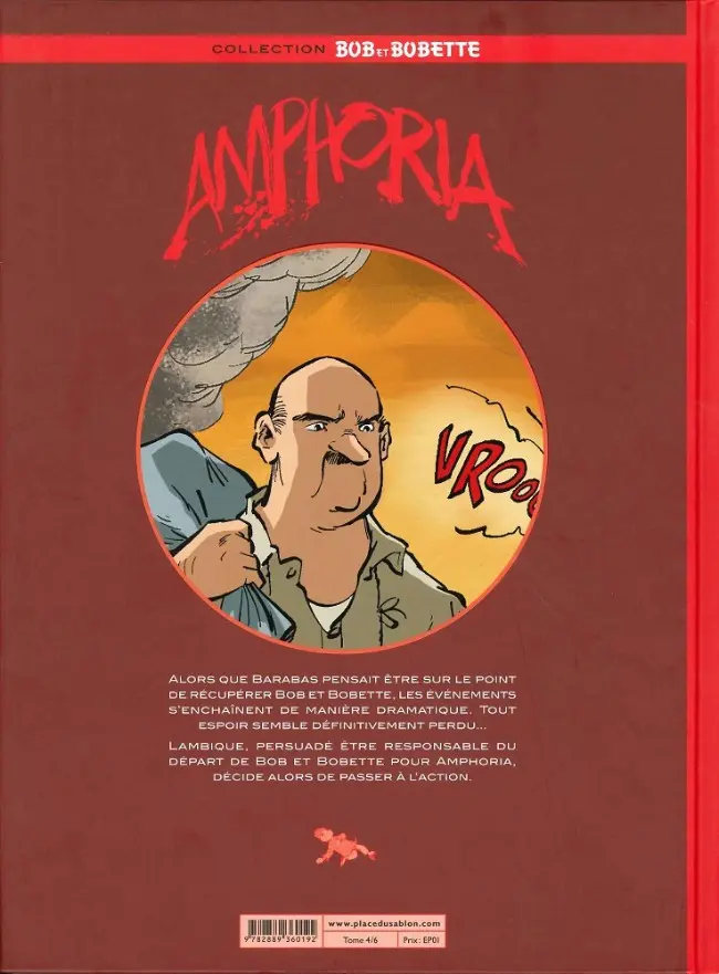 Verso de l'album Bob et Bobette : Amphoria Tome 4 Lambique