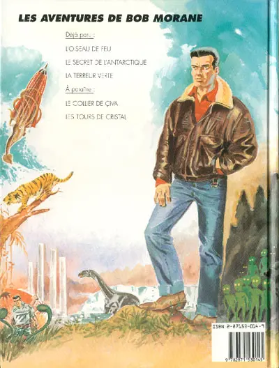 Verso de l'album Bob Morane Lefrancq Tome 5 La Terreur verte