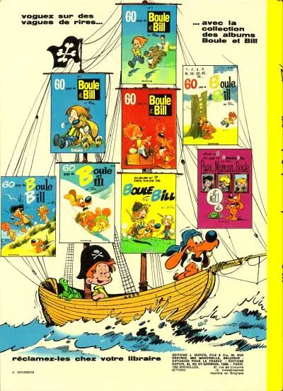 Verso de l'album Boule & Bill Tome 9 Une vie de chien !