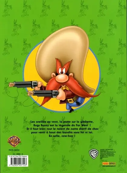 Verso de l'album Bugs Bunny Panini Tome 3 Quoi de neuf, cow-boy ?