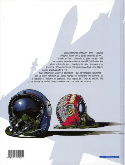 Verso de l'album Les Chevaliers du Ciel Tanguy et Laverdure Tome 1 Prisonniers des serbes