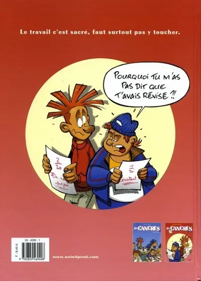 Verso de l'album Les Cancres Tome 2 En net progrès...
