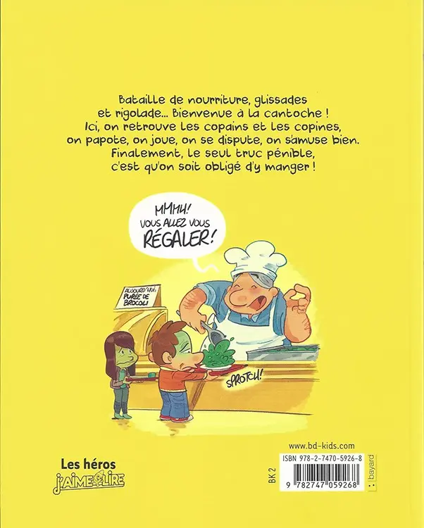 Verso de l'album La Cantoche Tome 1 Premier service