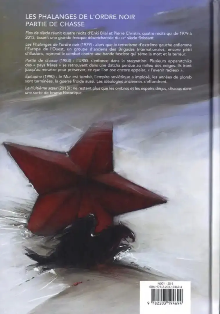 Verso de l'album Fins de siècle