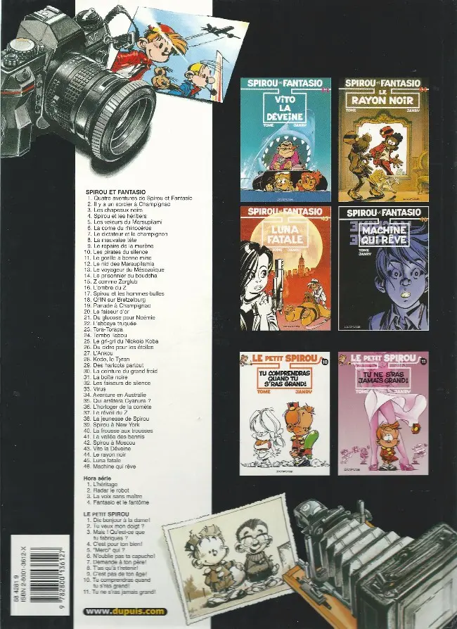 Verso de l'album Spirou et Fantasio Tome 42 Spirou et Fantasio à Moscou