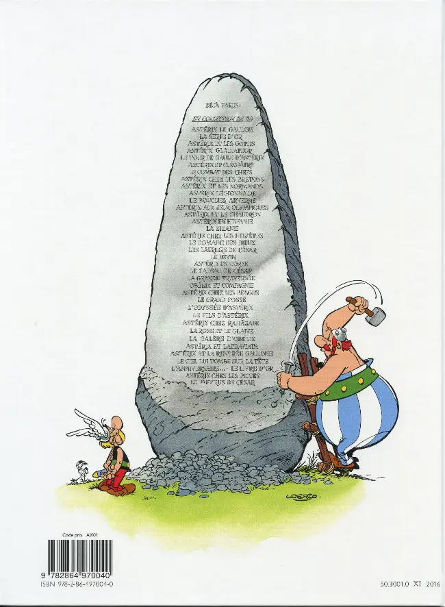 Verso de l'album Astérix Tome 26 L'odyssée d'astérix