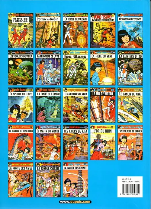Verso de l'album Yoko Tsuno Tome 19 L'or du Rhin