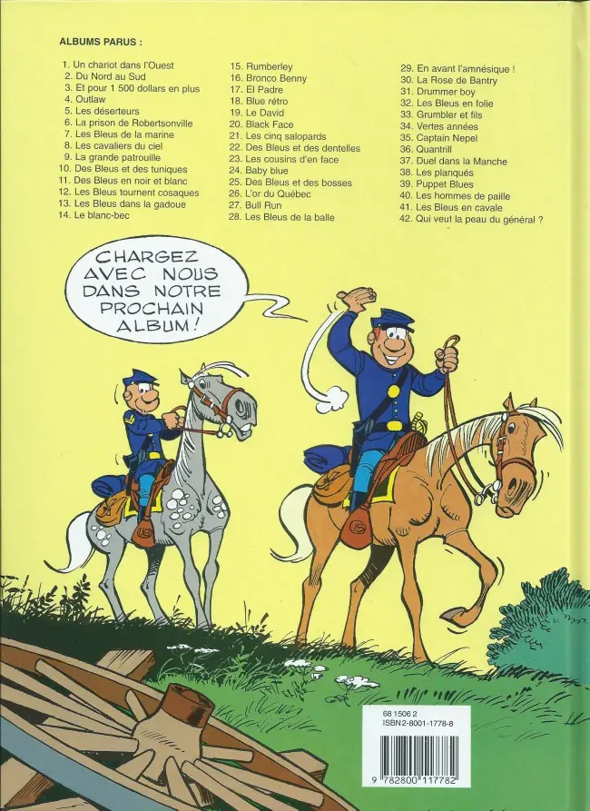 Verso de l'album Les Tuniques Bleues Tome 31 Drummer Boy