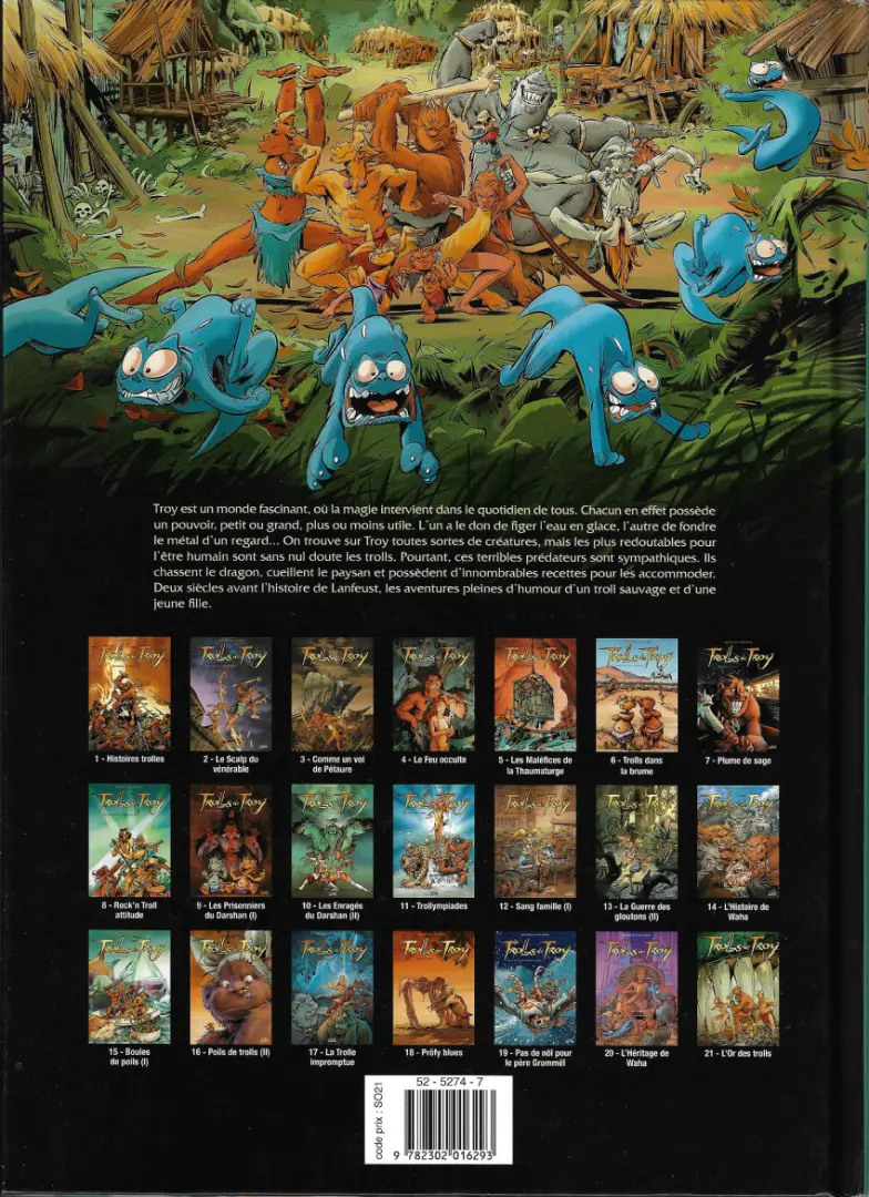 Verso de l'album Trolls de Troy Tome 15 Boules de poils (I)