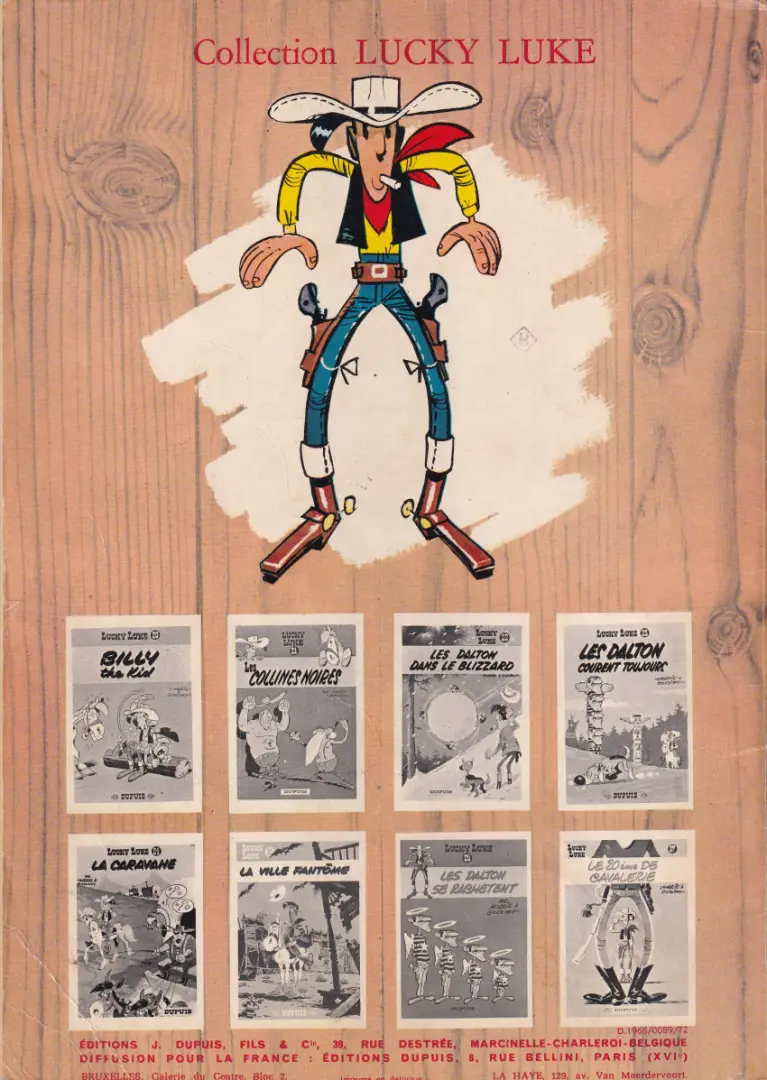 Verso de l'album Lucky Luke Tome 15 L'évasion des Dalton
