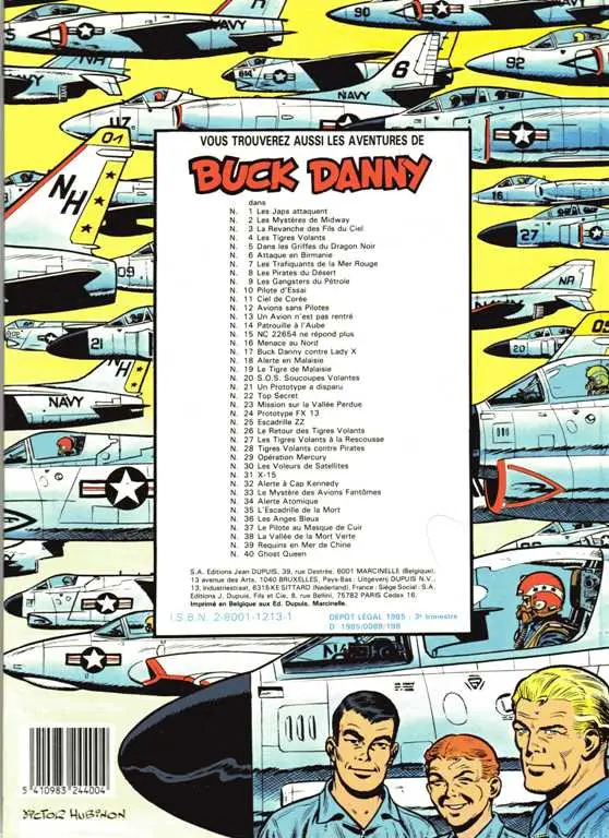 Verso de l'album Buck Danny Tome 17 Buck Danny contre Lady X