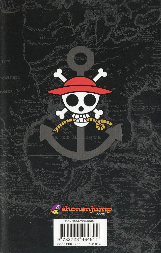 Verso de l'album One Piece Tome 46 À l'aventure sur l'île fantôme
