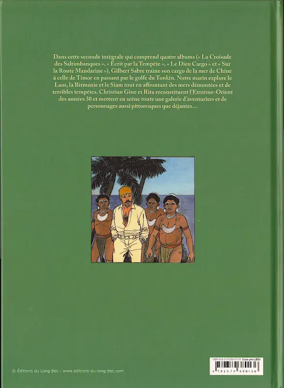Verso de l'album Capitaine Sabre Livre 2