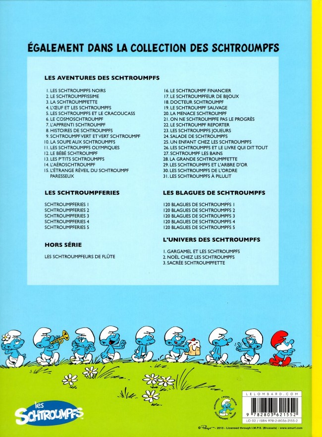Verso de l'album Les Schtroumpfs Tome 24 Salade de Schtroumpfs