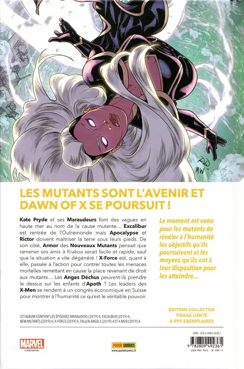 Verso de l'album Dawn of X Volume 04