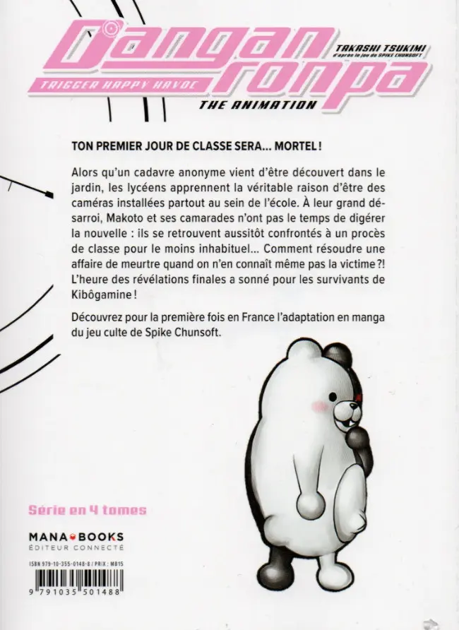 Verso de l'album Danganronpa - Trigger Happy Havoc 4