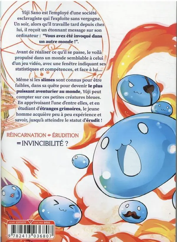 Verso de l'album Réincarné dans un autre monde 1