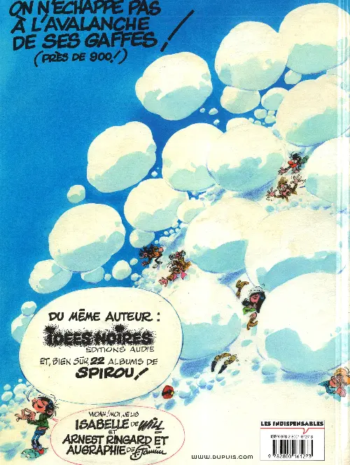 Verso de l'album Gaston Tome 17 La Saga des gaffes