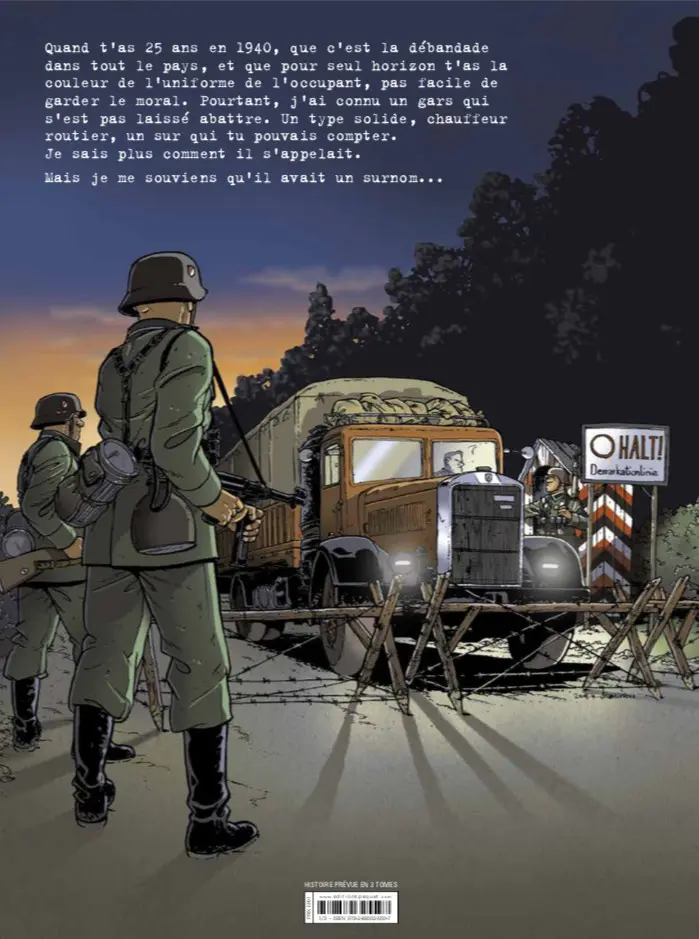 Verso de l'album Le merlu Tome 1 Les routes de la défaite