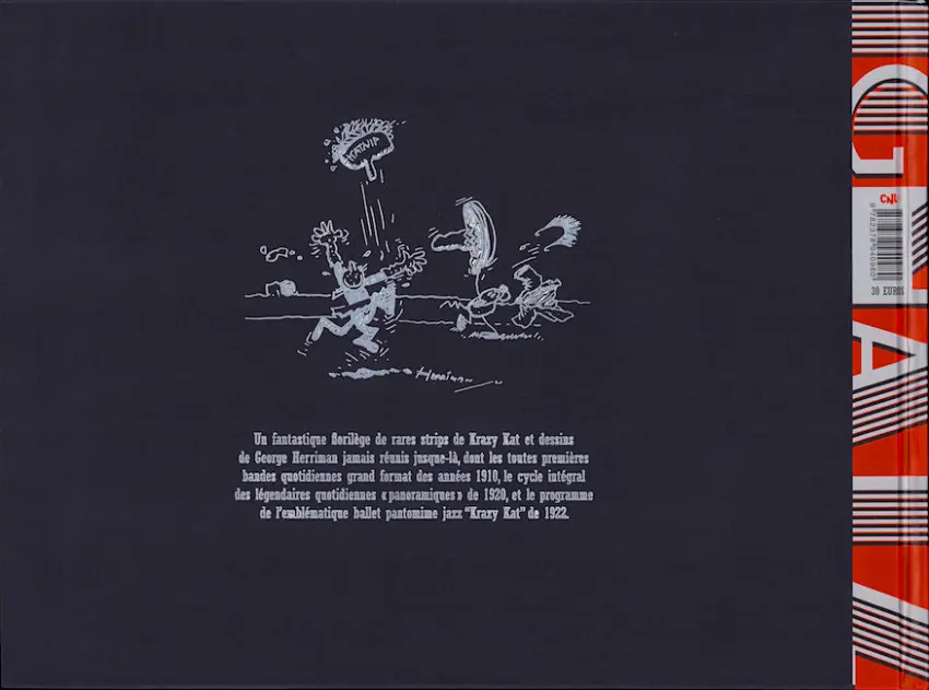 Verso de l'album Krazy Kat Les Rêveurs Volume 7 Les quotidiennes panoramiques de 1920