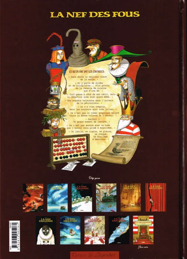 Verso de l'album La Nef des fous Tome 10 La faille