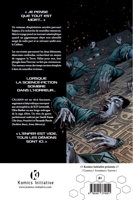 Verso de l'album Caliban