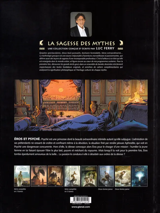 Verso de l'album Éros et Psyché