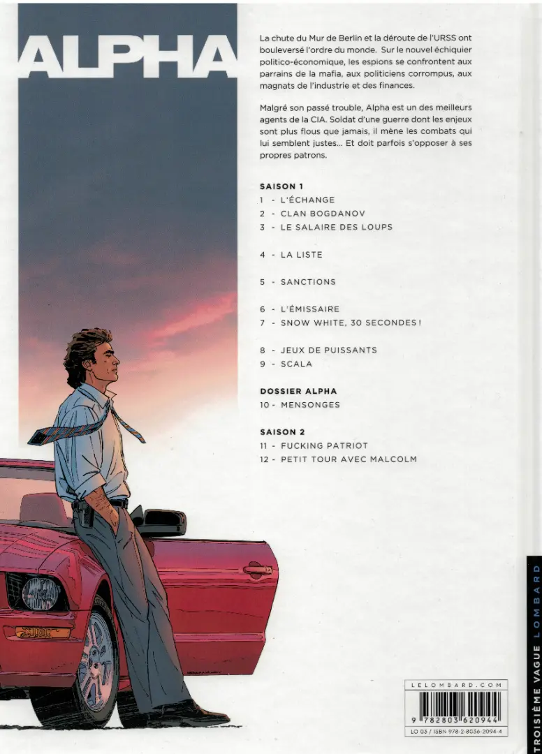 Verso de l'album Alpha Tome 9 Scala