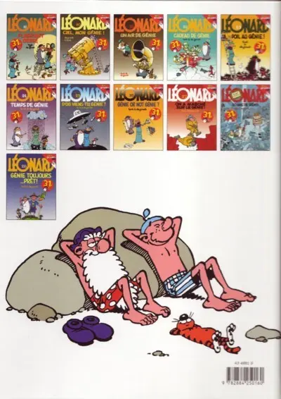 Verso de l'album Léonard Tome 19 Flagrant génie