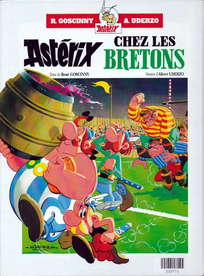 Verso de l'album Astérix Tomes 7 et 8 Le combat des Chefs / Astérix chez les Bretons