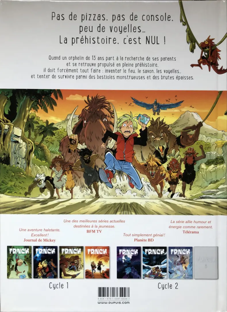 Verso de l'album Frnck Tome 2 Le baptême du feu