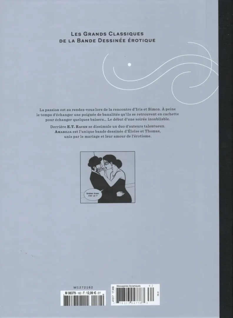 Verso de l'album Les Grands Classiques de la Bande Dessinée Érotique - La Collection Tome 162 Amabilia - Tome 1