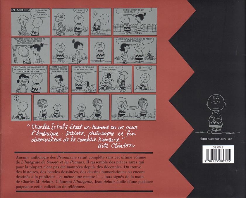 Verso de l'album Snoopy & Les Peanuts Tome 26 1950 - 2000