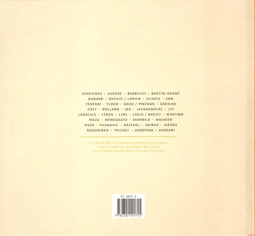 Verso de l'album Les Filles de Soleil N° 27 Les Fil-le-s de Soleil
