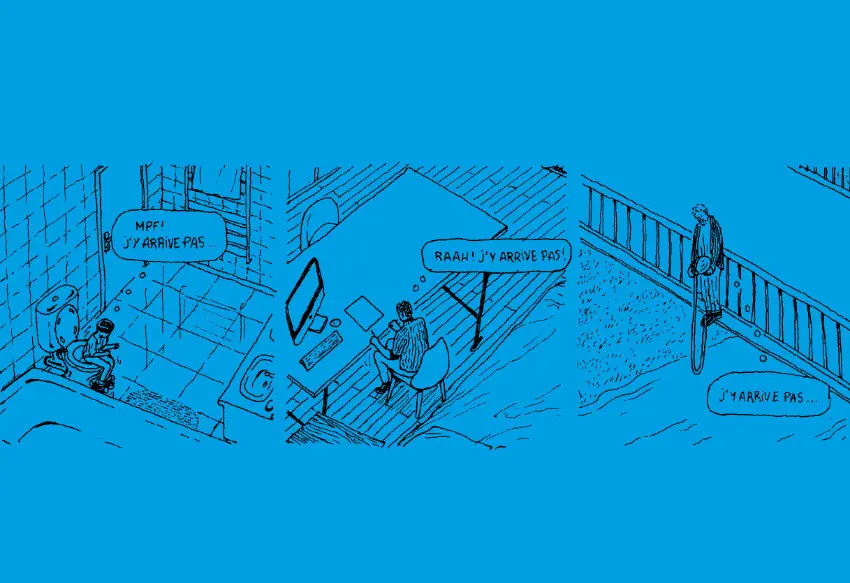 Verso de l'album L'homme gêné ou Avant que l'ombre ne vienne