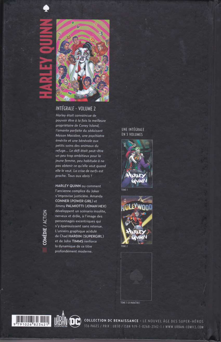 Verso de l'album Harley Quinn Volume 2 Intégrale