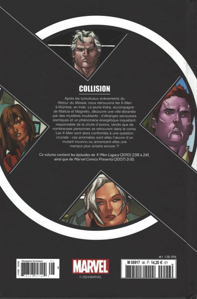 Verso de l'album X-Men - La Collection Mutante Tome 96 Collision