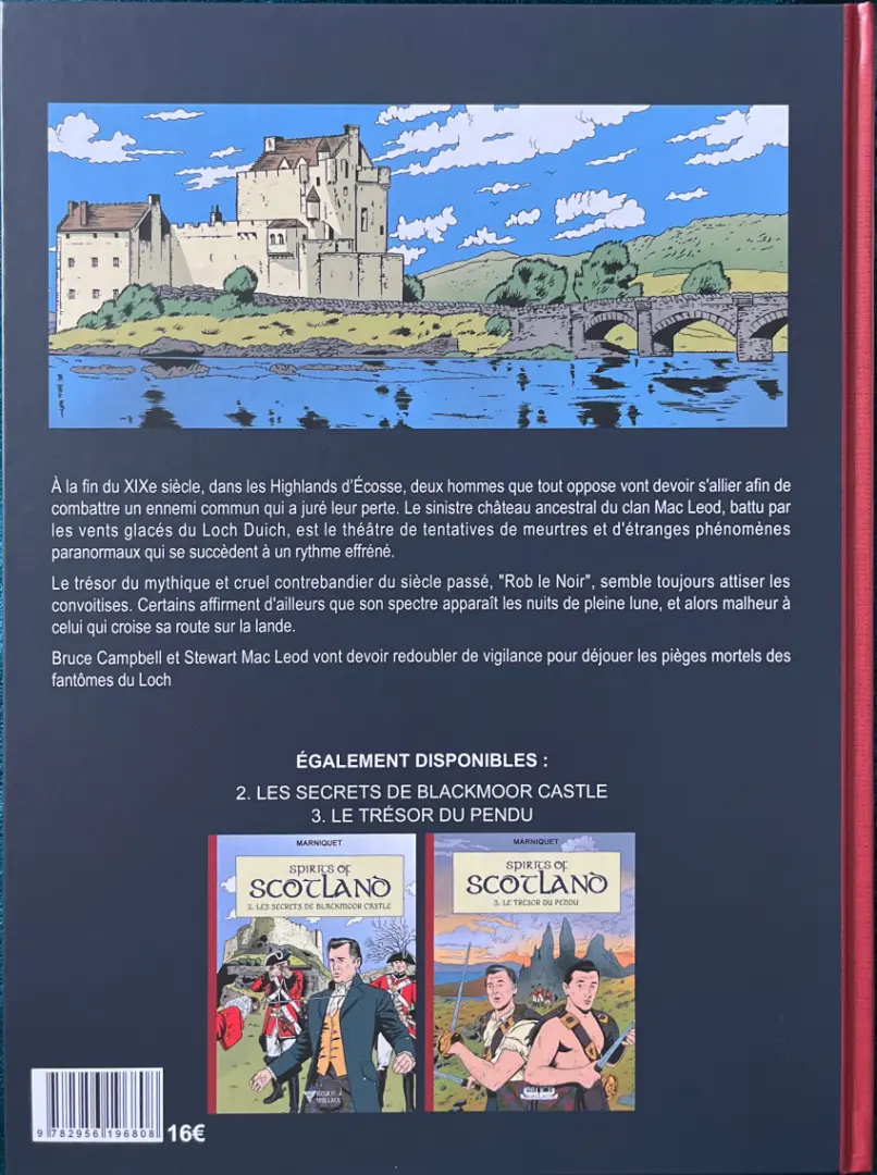 Verso de l'album Spirits of Scotland 1 Les Fantômes du Loch