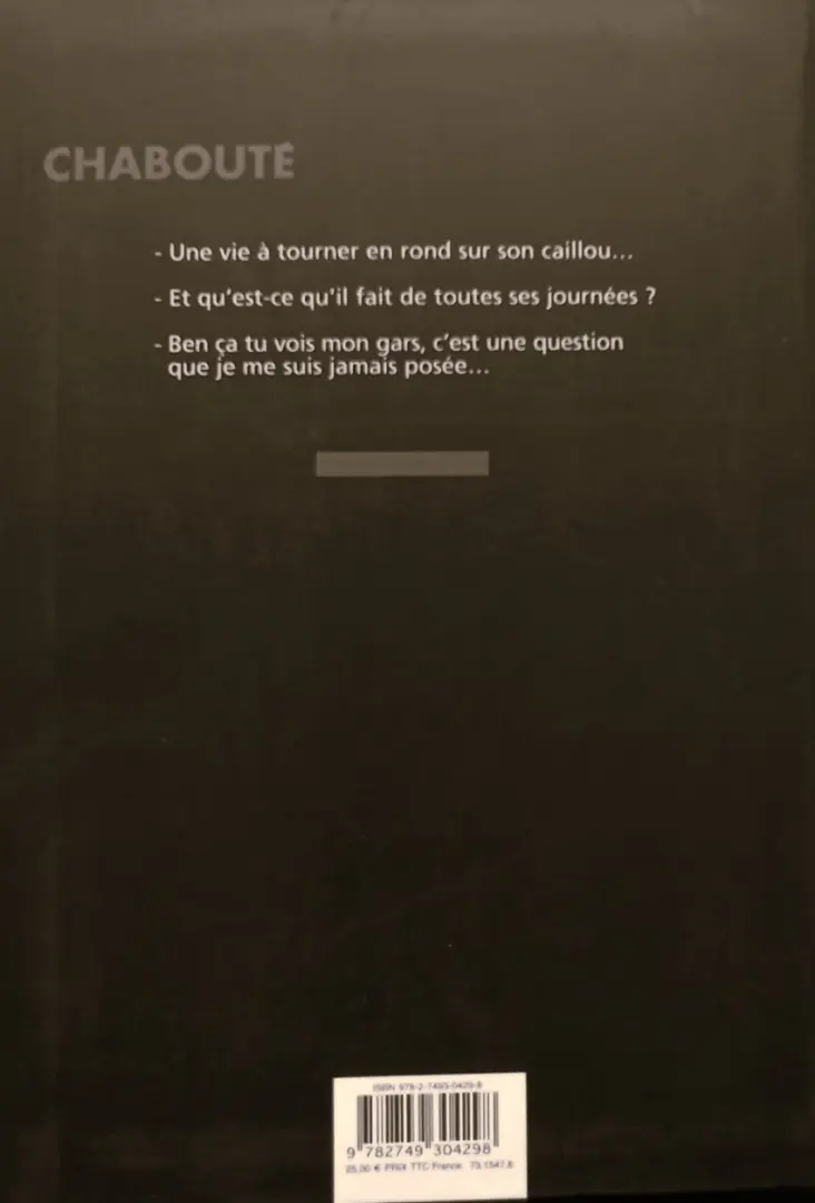 Verso de l'album Tout seul