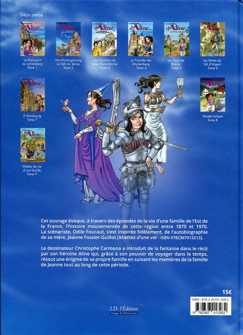 Verso de l'album Les aventures d'Aline Tome 9 Miettes de vie d'une famille
