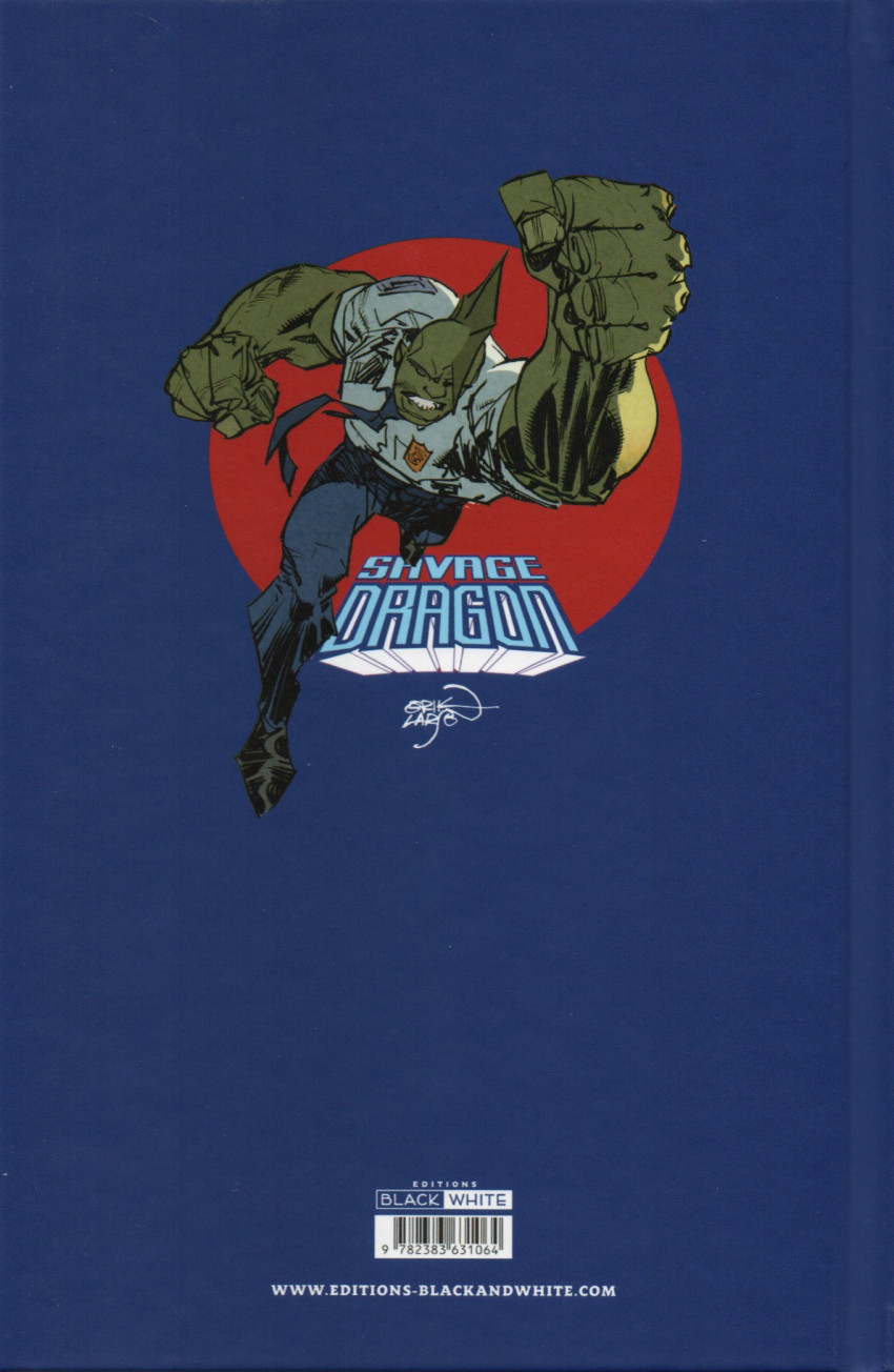 Verso de l'album Savage Dragon Vol. 4 Au nom de la loi