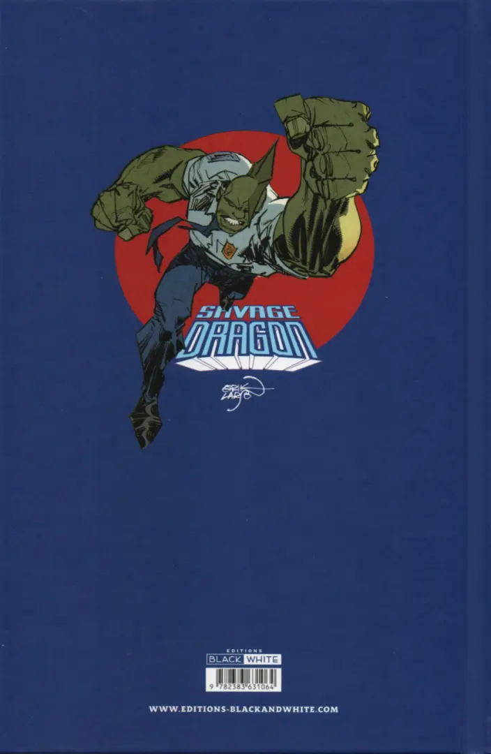 Verso de l'album Savage Dragon Vol. 4 Au nom de la loi