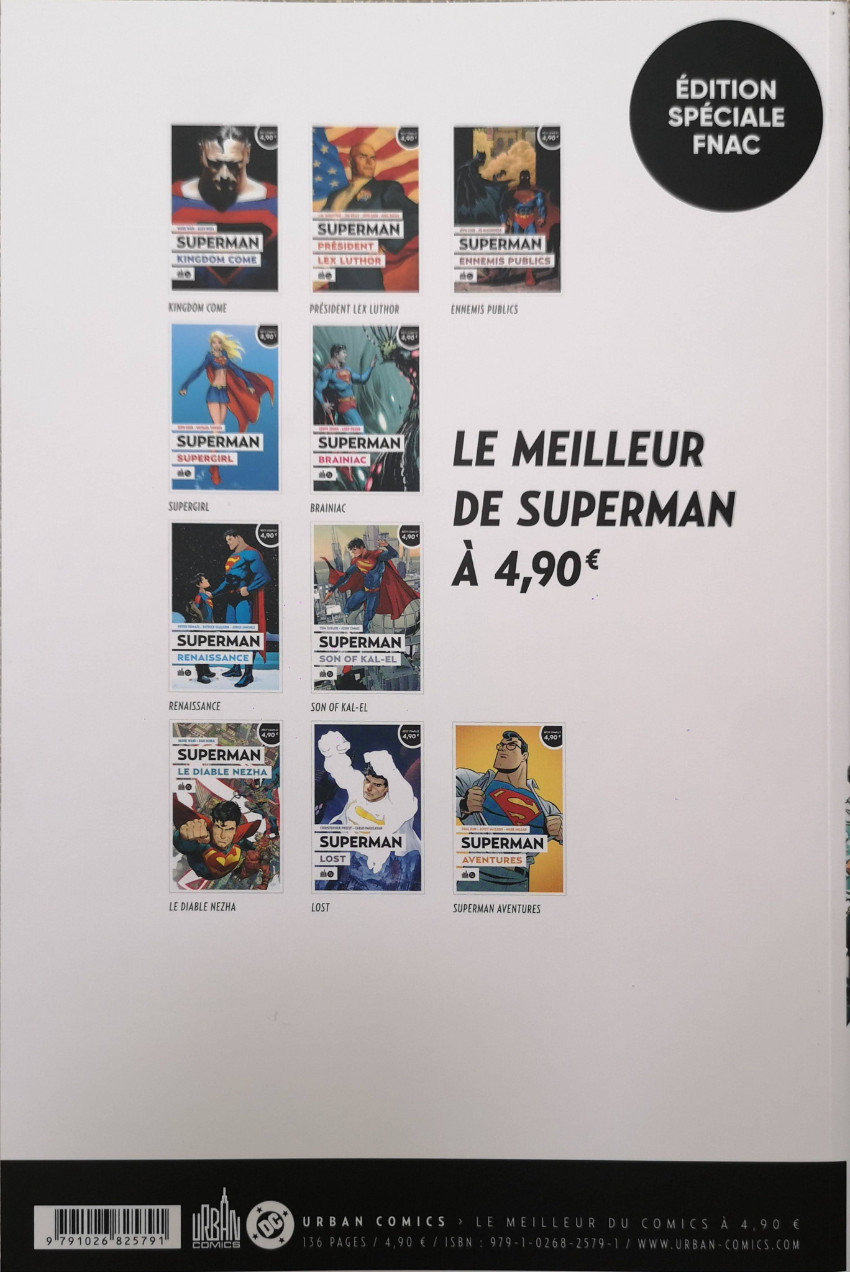 Verso de l'album Le meilleur de Superman 5 Brainiac